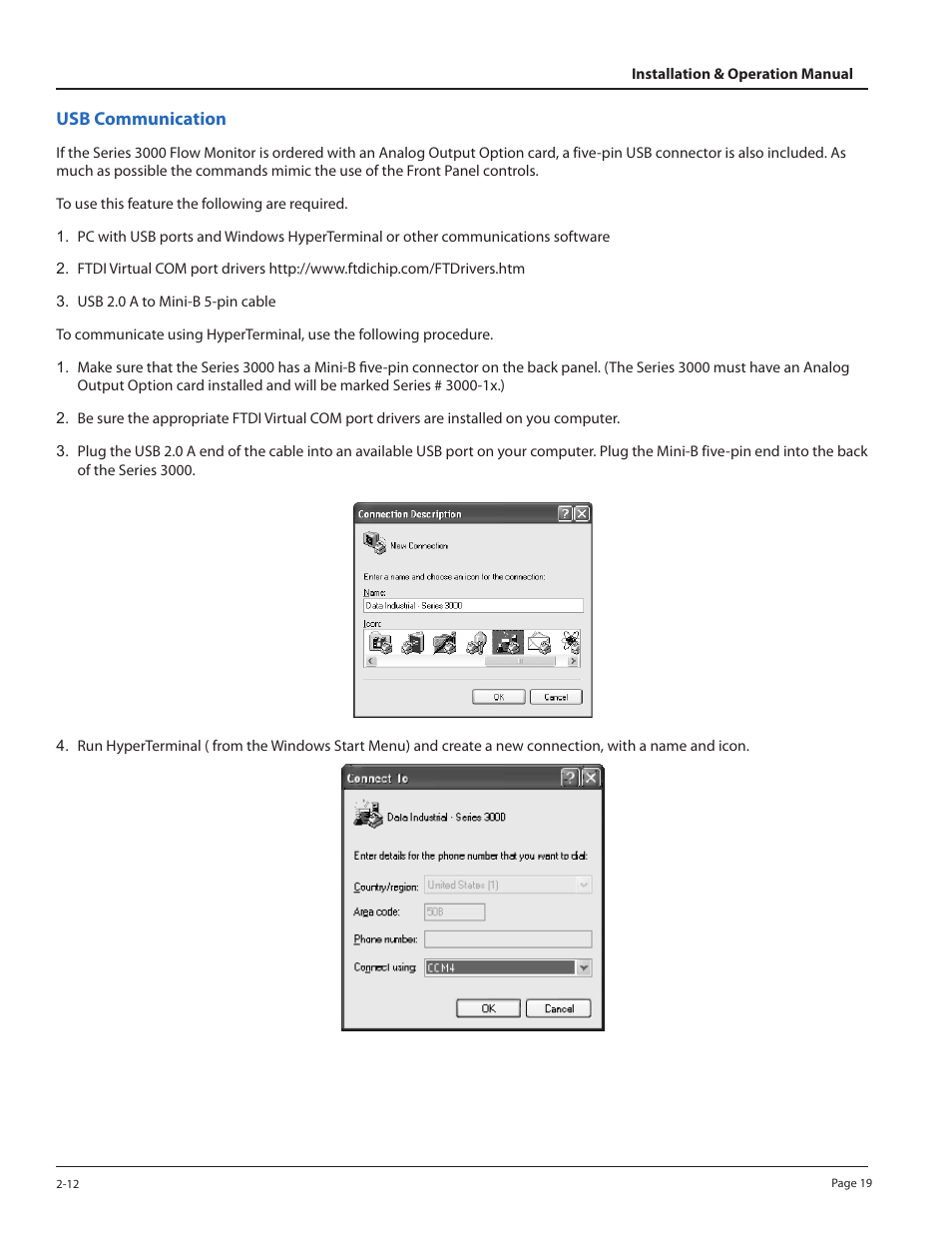 Badger Meter 3100 Series Flow Monitor User Manual | Page 19 / 24