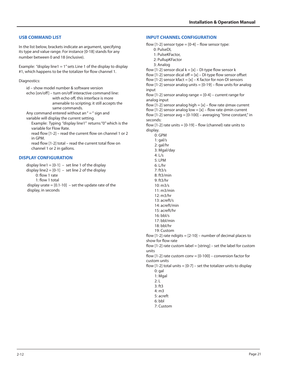 Badger Meter 3100 Series Flow Monitor User Manual | Page 21 / 24