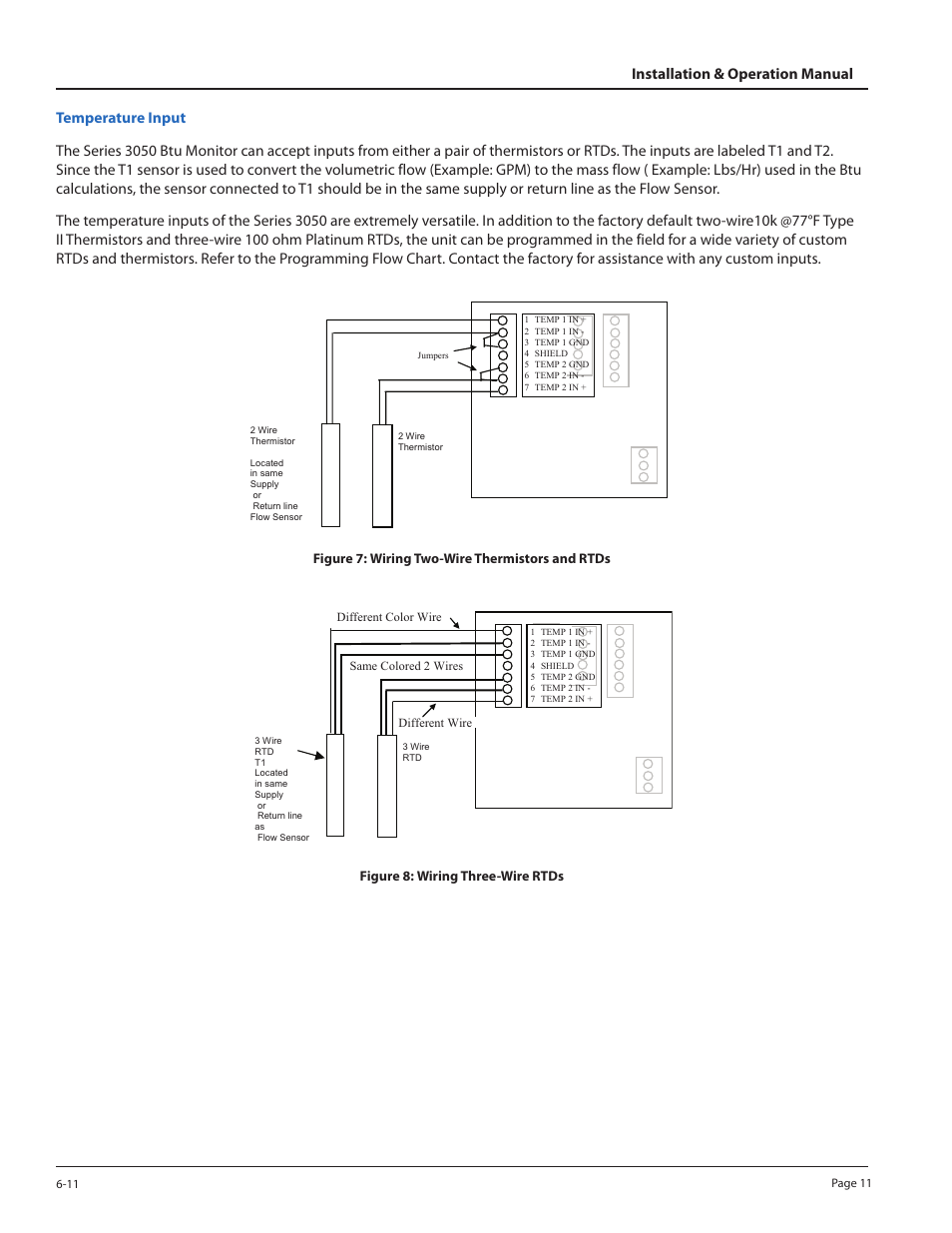 Badger Meter 3050 Series Btu Monitor User Manual | Page 11 / 32
