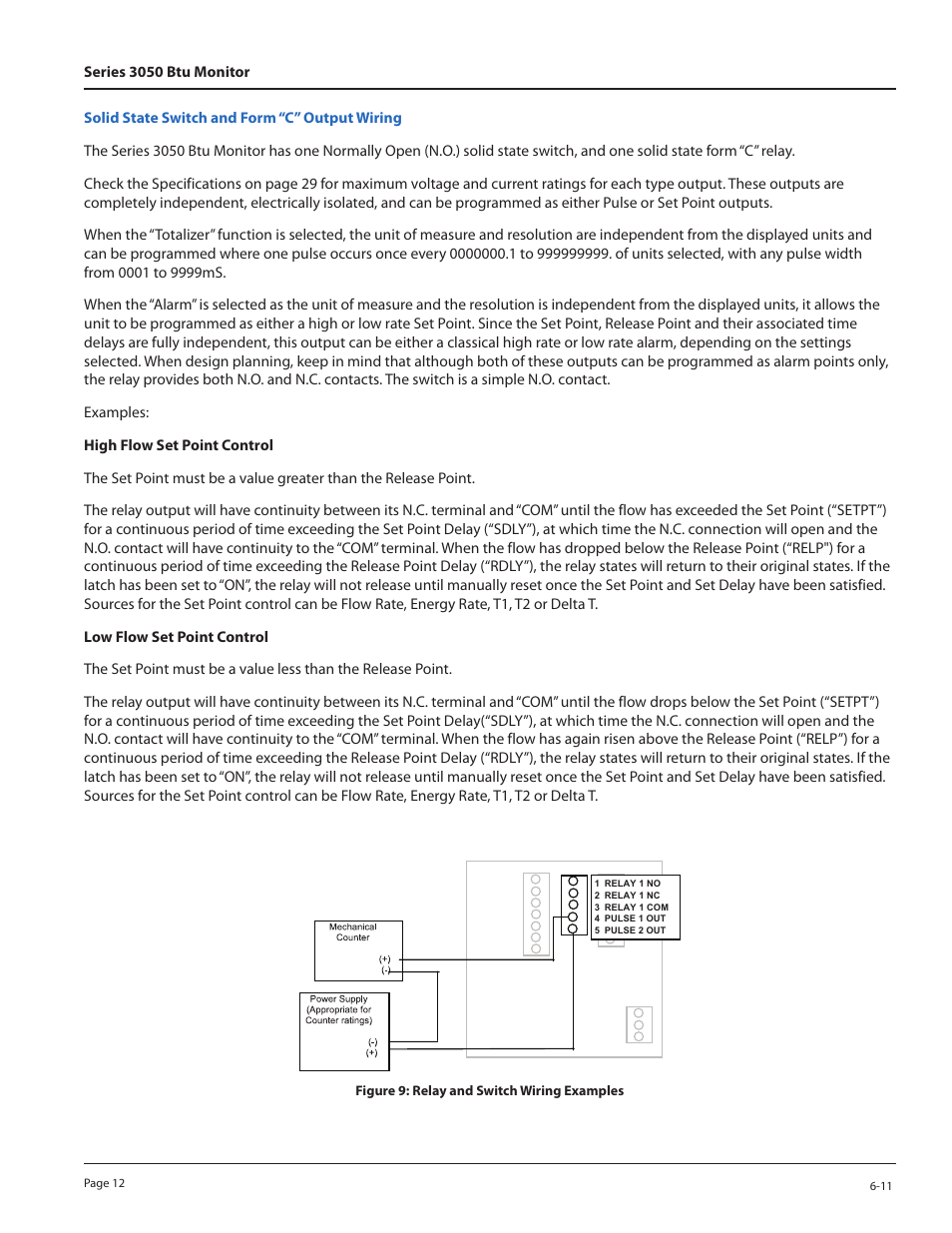 Badger Meter 3050 Series Btu Monitor User Manual | Page 12 / 32
