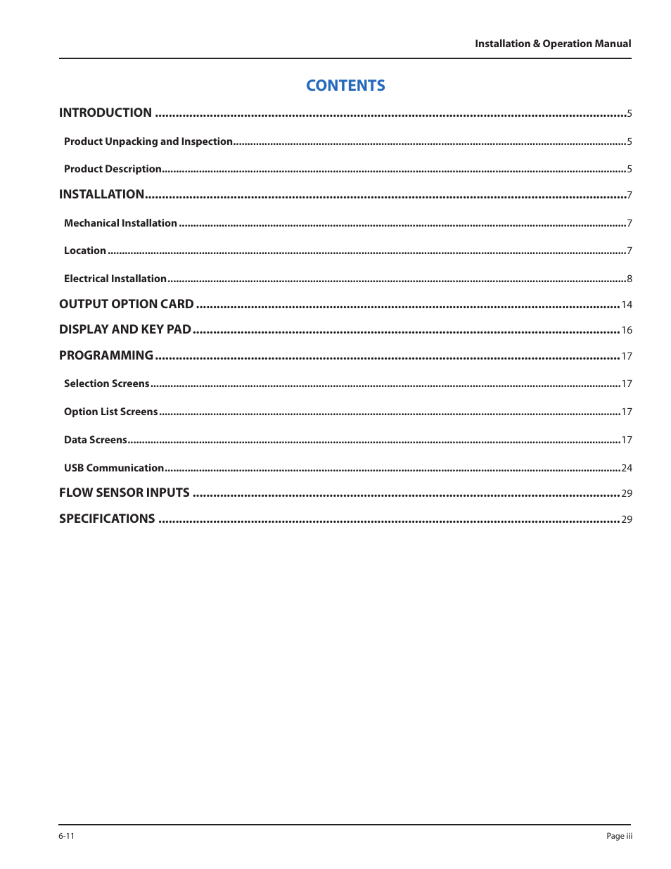 Badger Meter 3050 Series Btu Monitor User Manual | Page 3 / 32