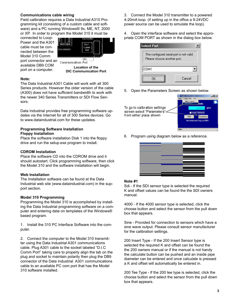 Badger Meter Series 310 Analog Transmitter User Manual | Page 3 / 4