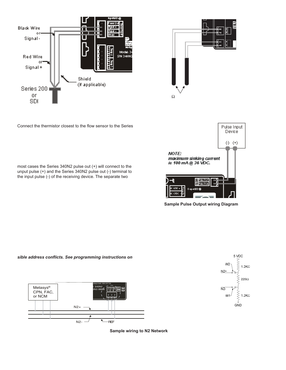 Badger Meter 340N2 Series Metasys Btu Transmitter User Manual | Page 4 / 12