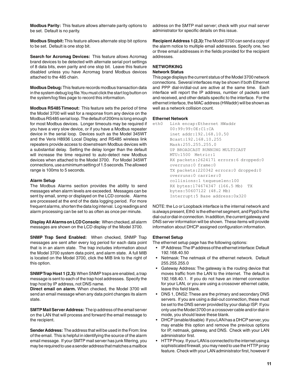 Badger Meter Model 3700 Data Acquisition Server User Manual | Page 11 / 24