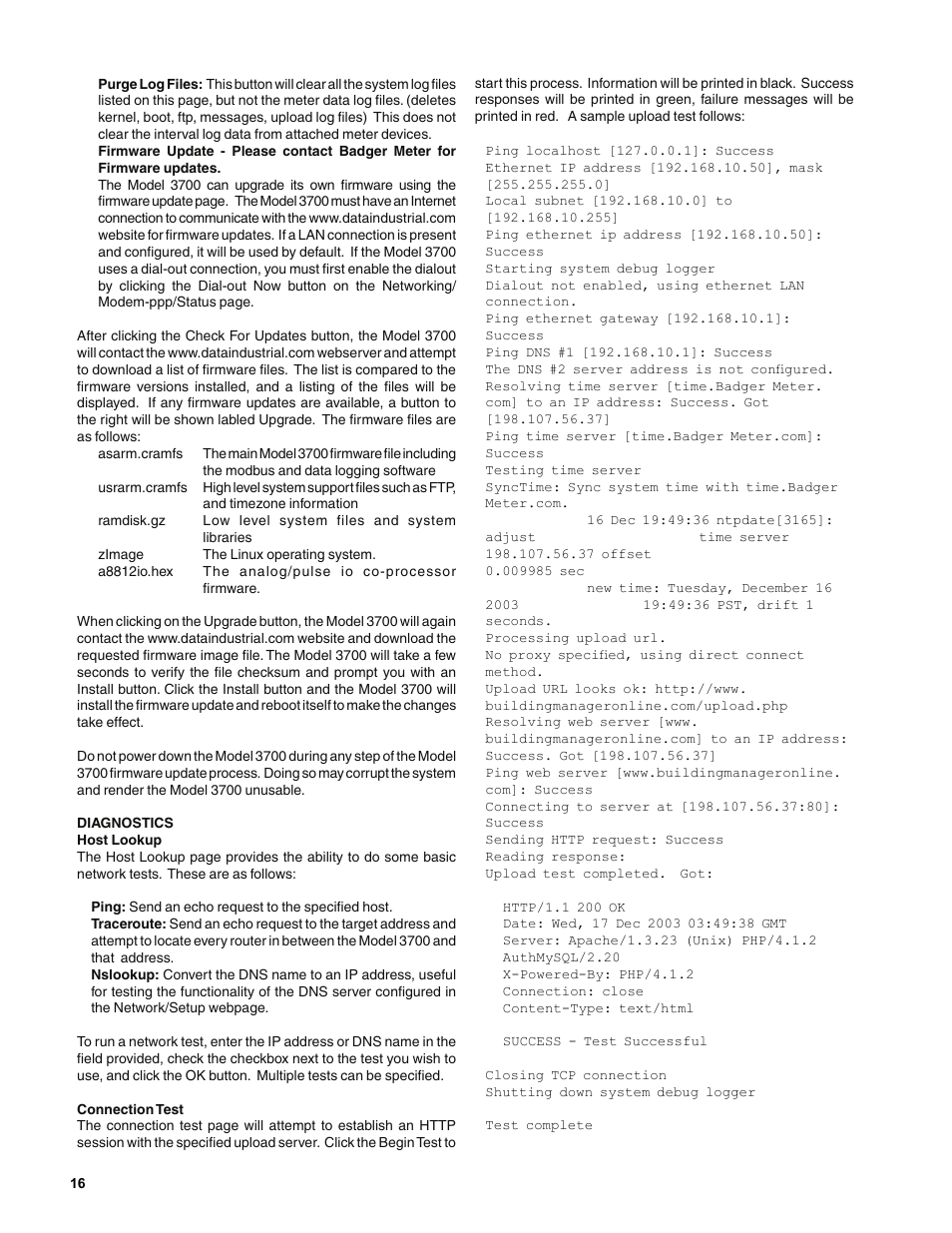 Badger Meter Model 3700 Data Acquisition Server User Manual | Page 16 / 24