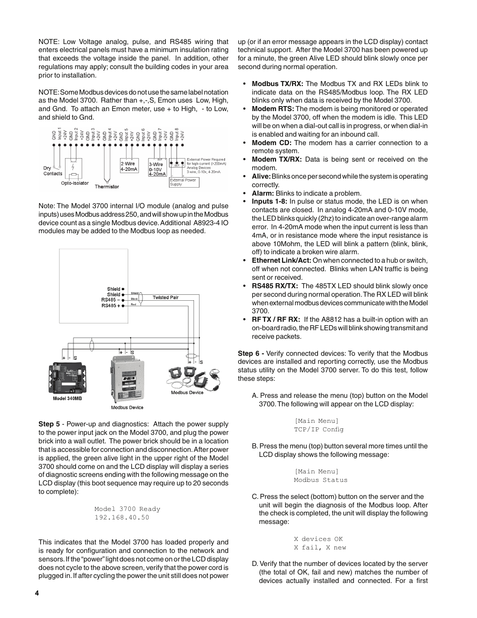 Badger Meter Model 3700 Data Acquisition Server User Manual | Page 4 / 24