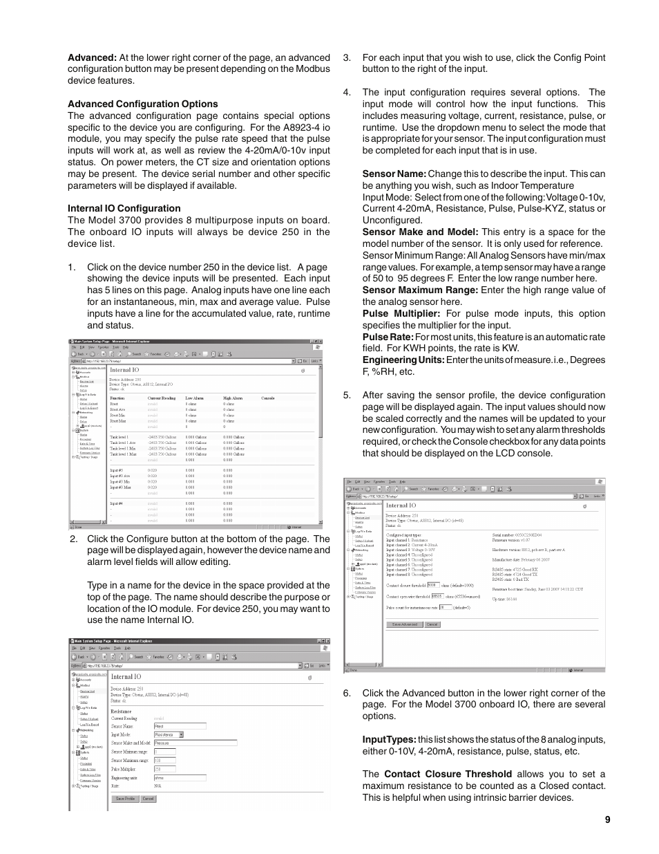Badger Meter Model 3700 Data Acquisition Server User Manual | Page 9 / 24