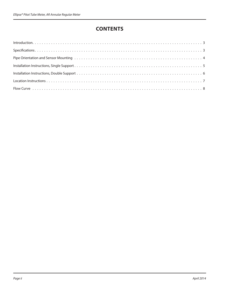 Badger Meter AR - Regular (2 to 72")" User Manual | Page 2 / 8