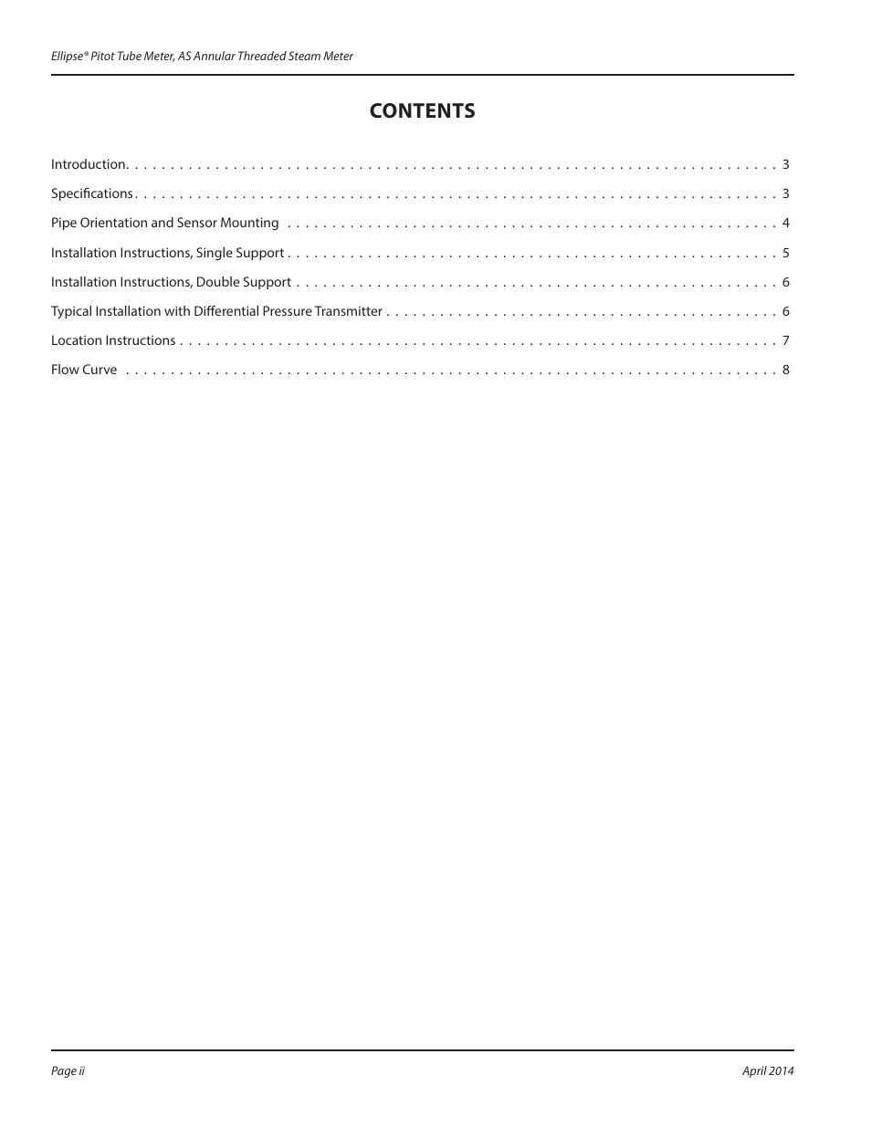 Badger Meter AS - Steam (2 to 72")" User Manual | Page 2 / 8