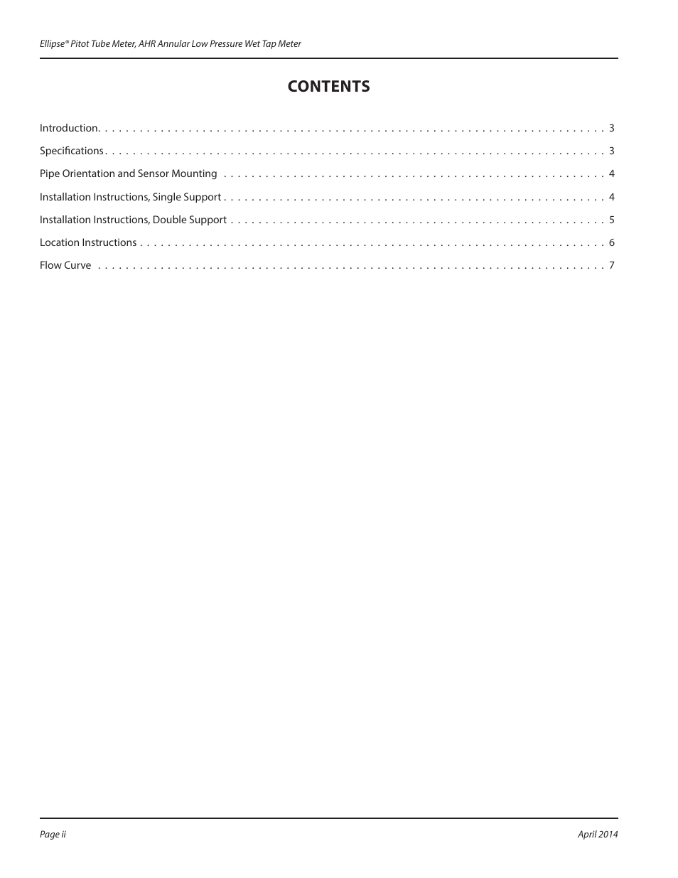 Badger Meter AHR - Wet Tap, Low Pressure (2 to 36")" User Manual | Page 2 / 8