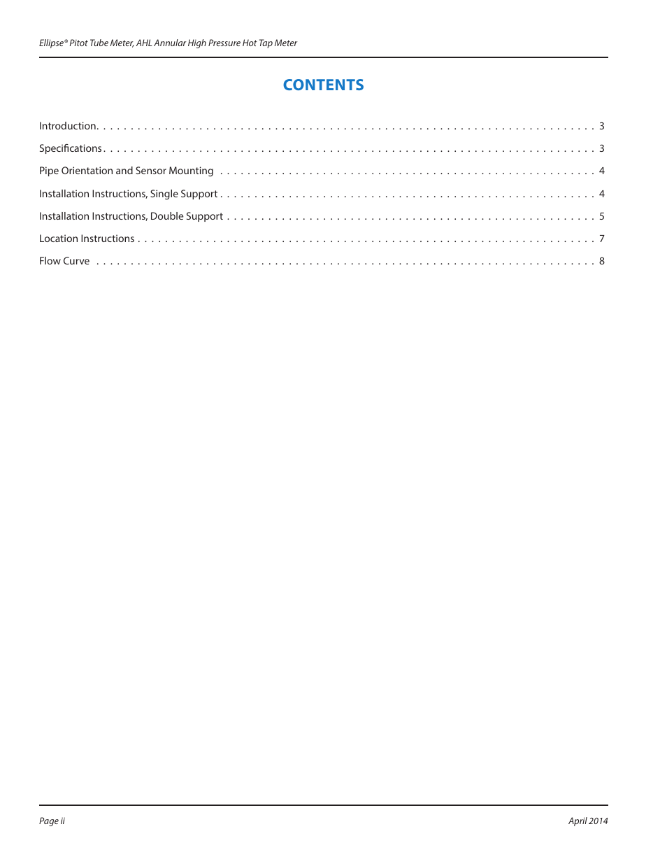 Badger Meter AHL - Hot Tap, High Pressure (2 to 30")" User Manual | Page 2 / 8