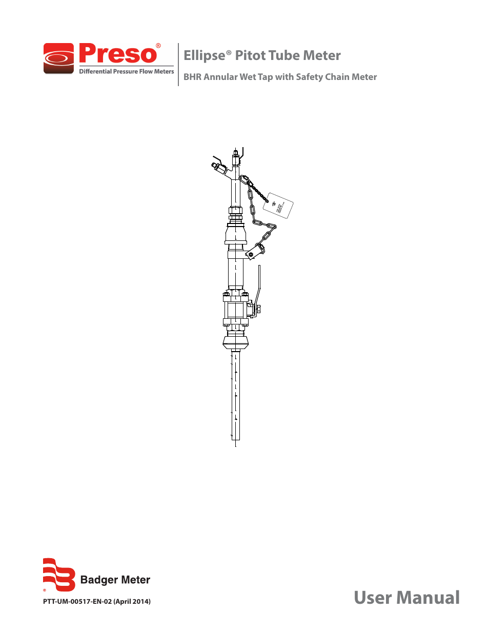 Badger Meter Model BHR User Manual | 8 pages
