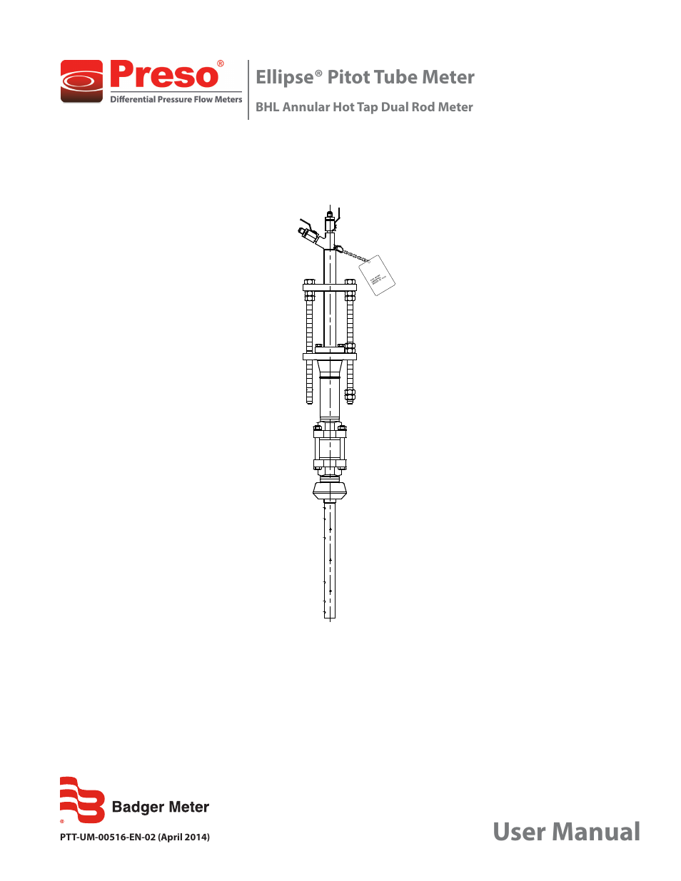 Badger Meter Model BHL User Manual | 8 pages