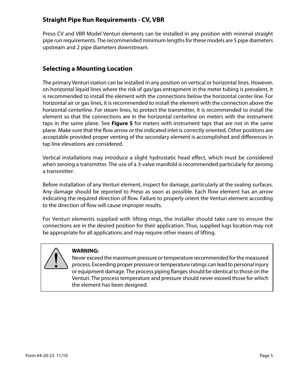 Badger Meter CV Series User Manual | Page 5 / 12