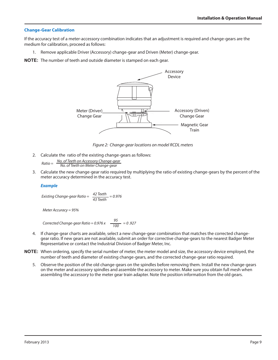 Badger Meter Disc Meter User Manual | Page 9 / 10