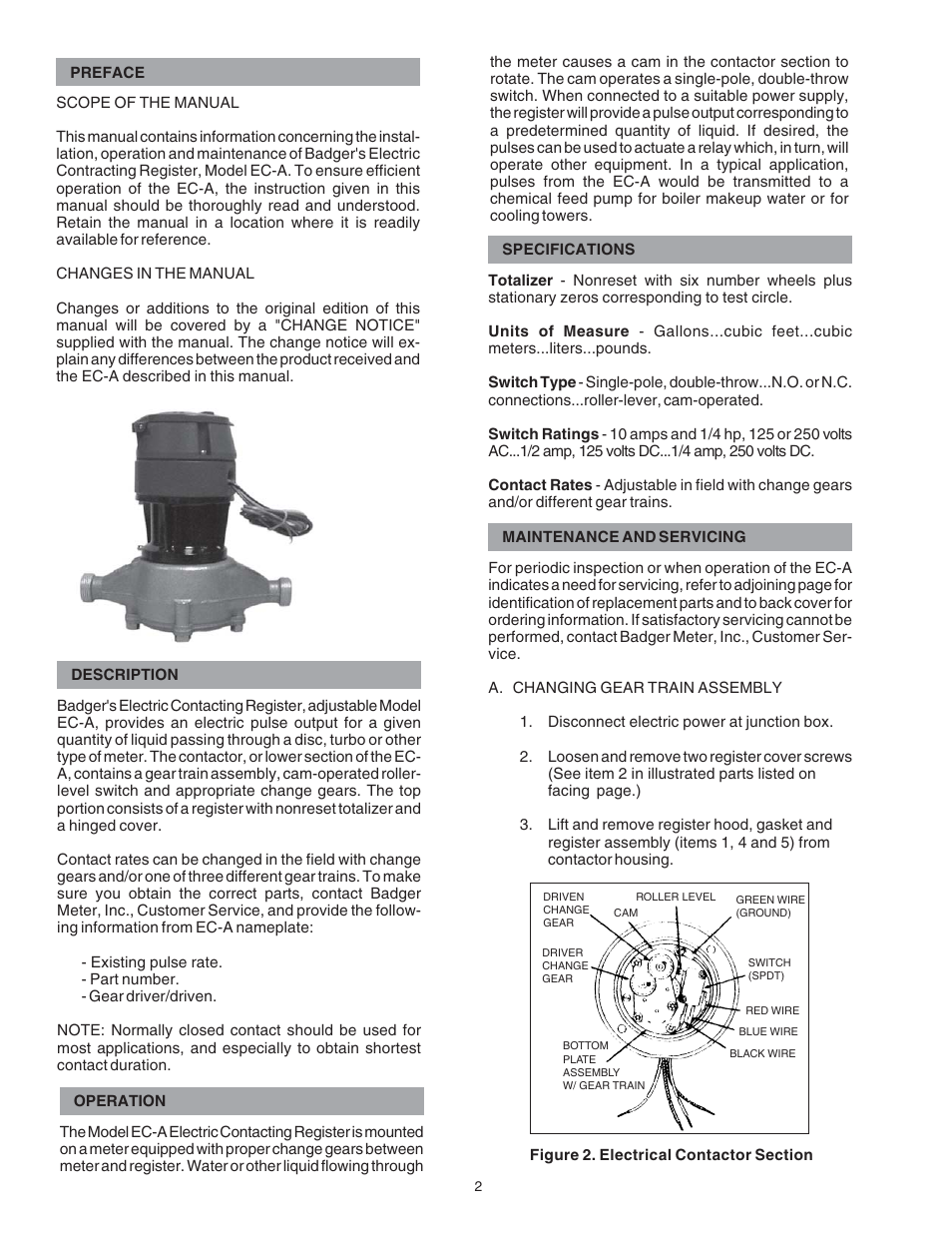 Badger Meter Registers User Manual | Page 2 / 4
