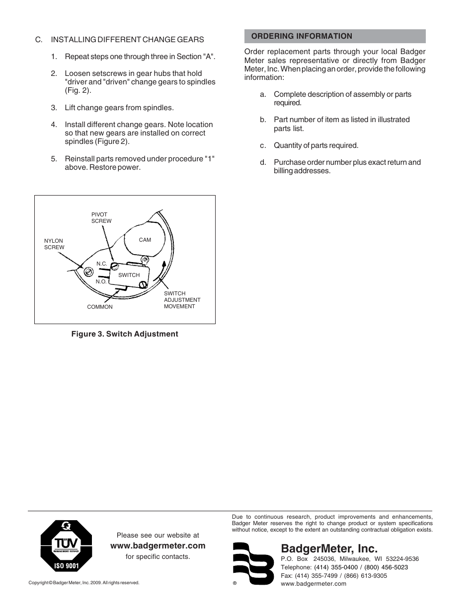Badgermeter, inc | Badger Meter Registers User Manual | Page 4 / 4