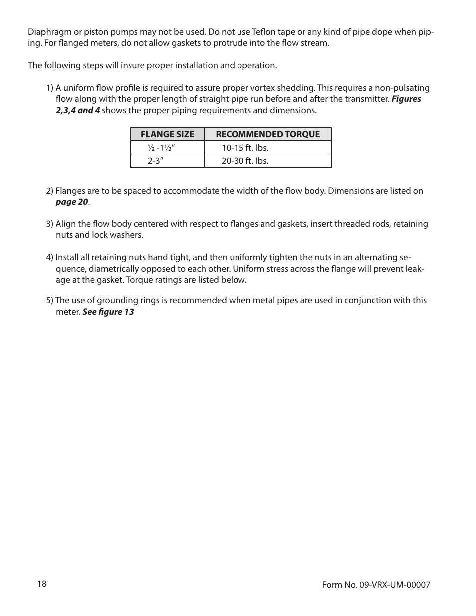 Badger Meter Vortex Meters User Manual | Page 20 / 31
