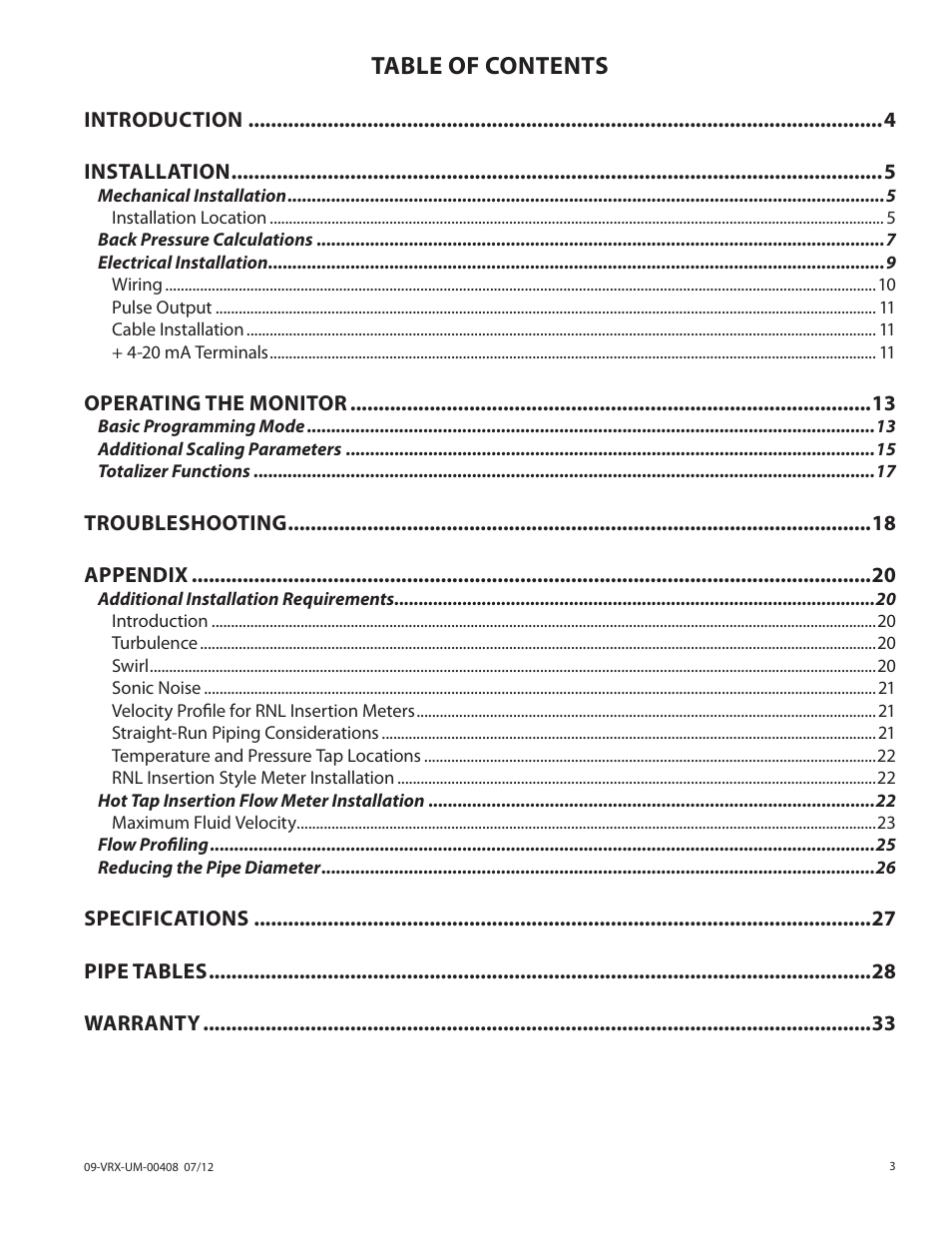 Badger Meter Vortex Meters User Manual | Page 3 / 32