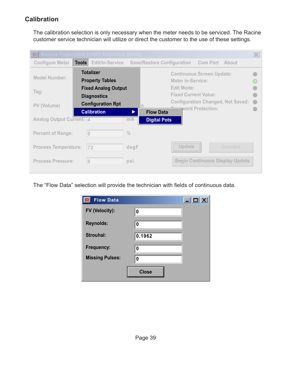 Calibration | Badger Meter Vortex Meters User Manual | Page 41 / 47