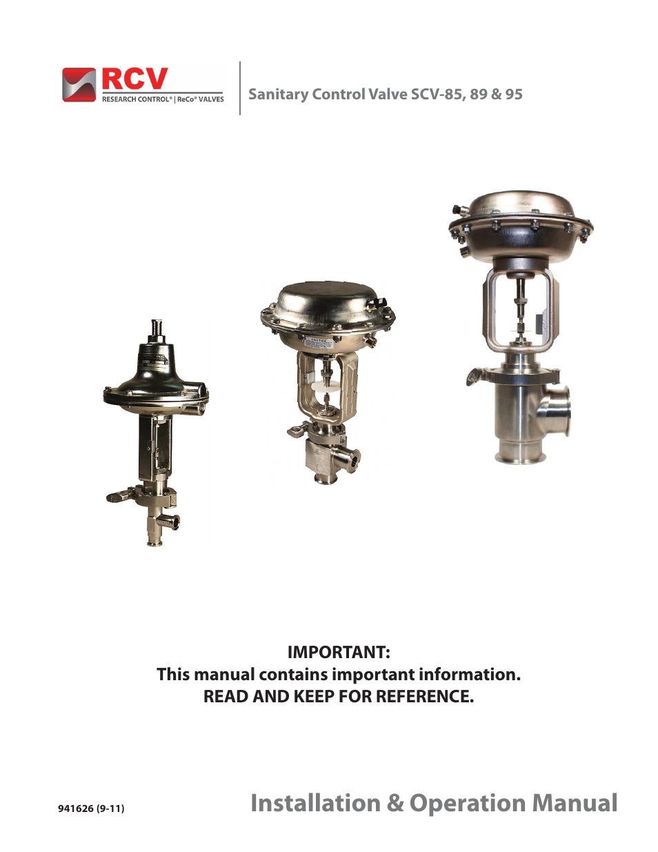 Badger Meter Sanitary Valve User Manual | 16 pages