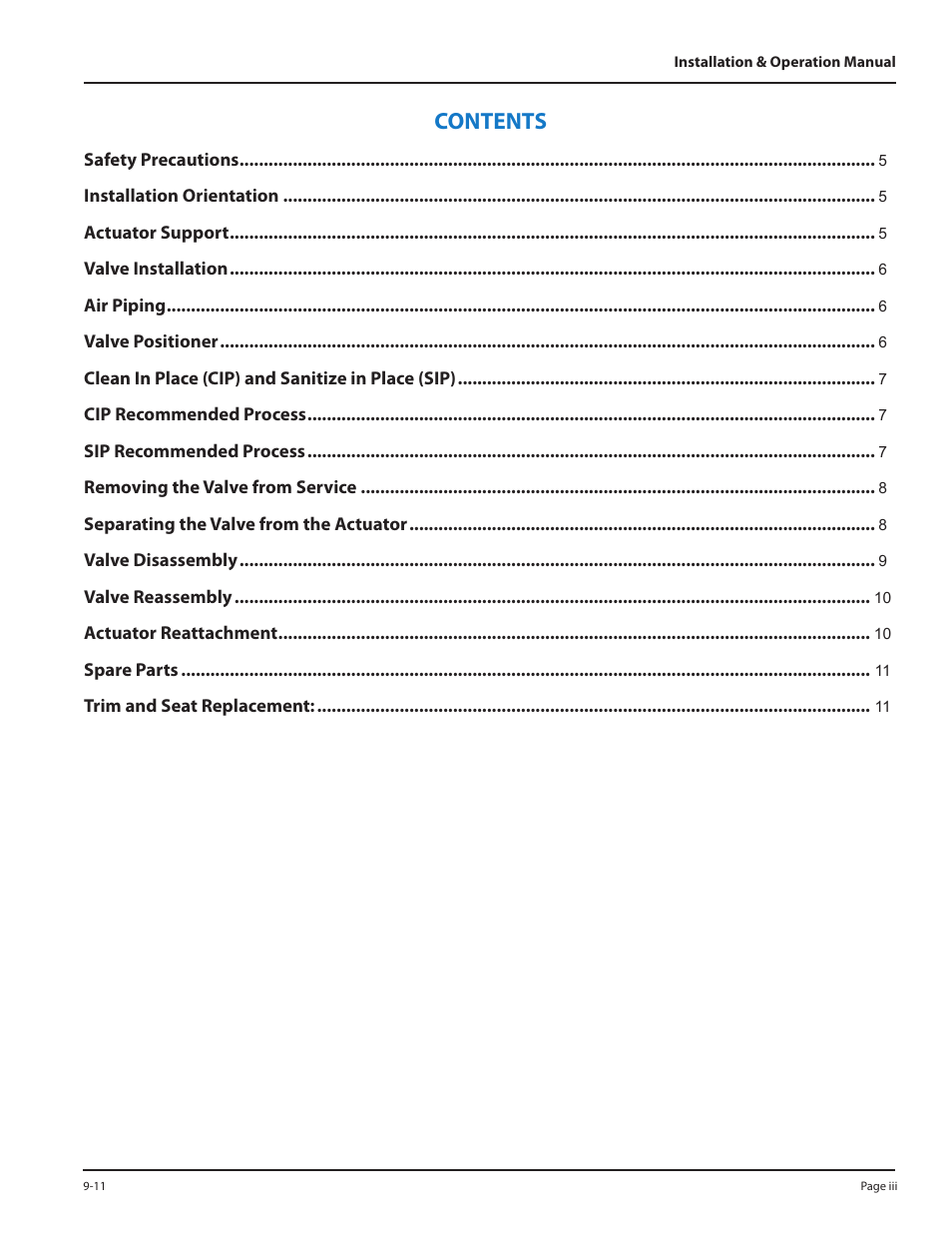 Badger Meter Sanitary Valve User Manual | Page 3 / 16