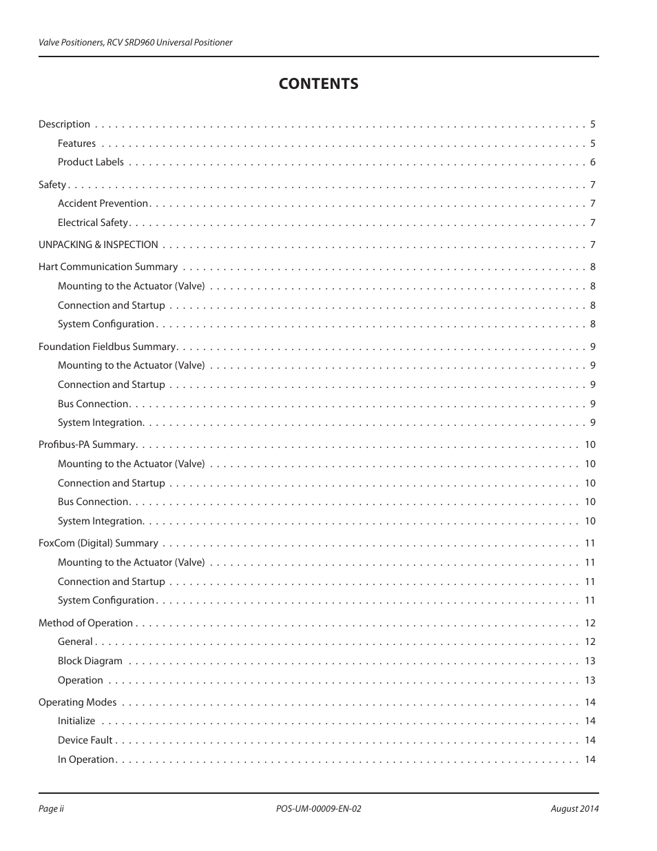 Badger Meter SRD/SRI Valve Positioners User Manual | Page 2 / 72
