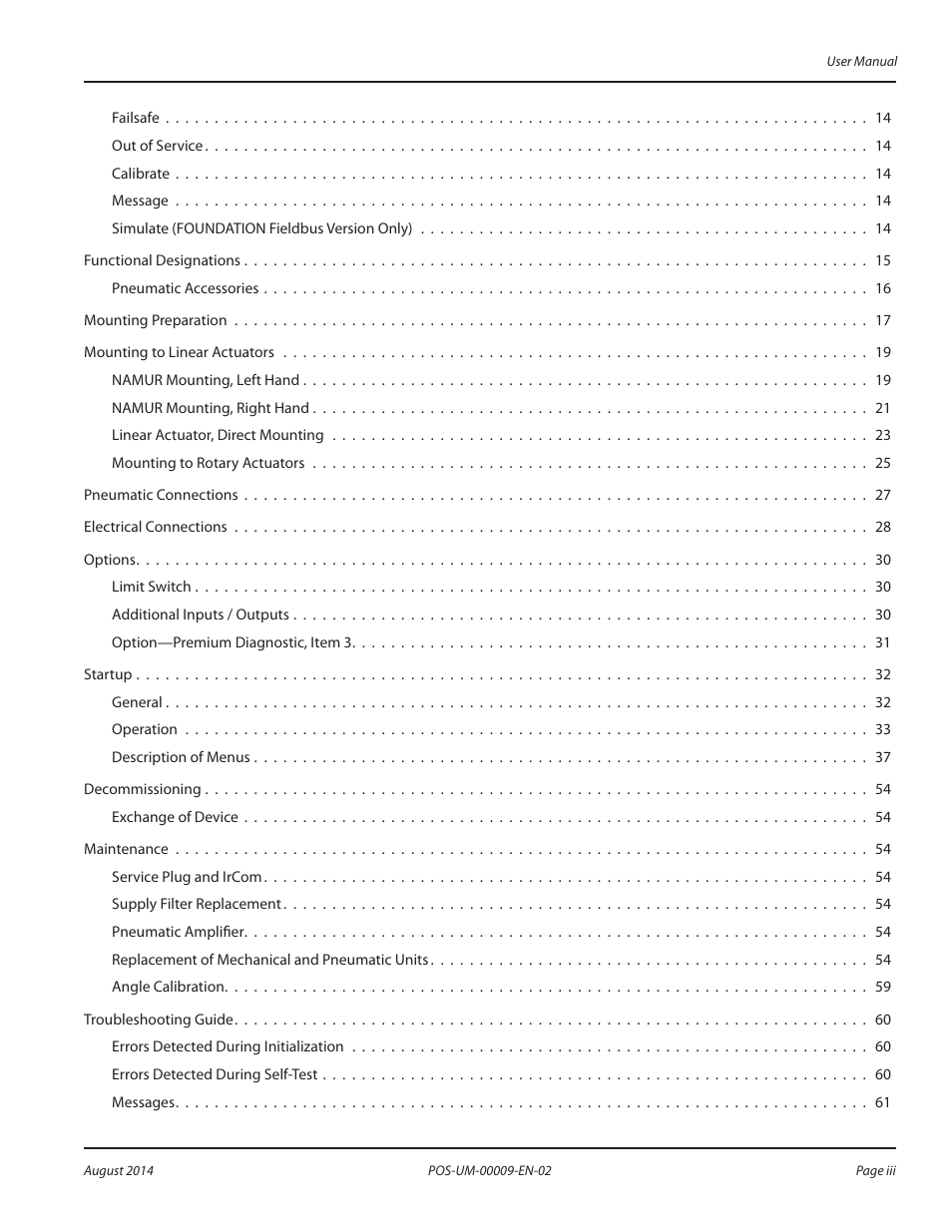 Badger Meter SRD/SRI Valve Positioners User Manual | Page 3 / 72