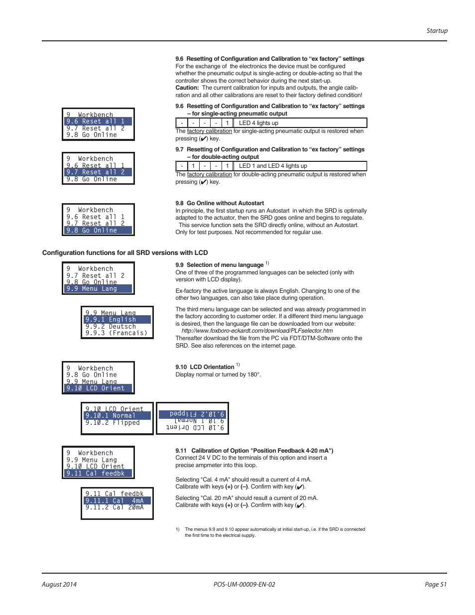 Badger Meter SRD/SRI Valve Positioners User Manual | Page 51 / 72