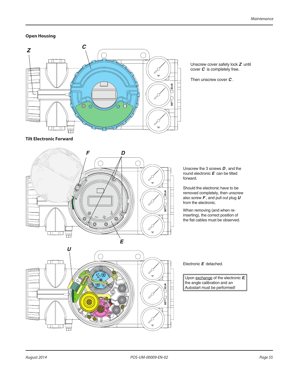 Badger Meter SRD/SRI Valve Positioners User Manual | Page 55 / 72