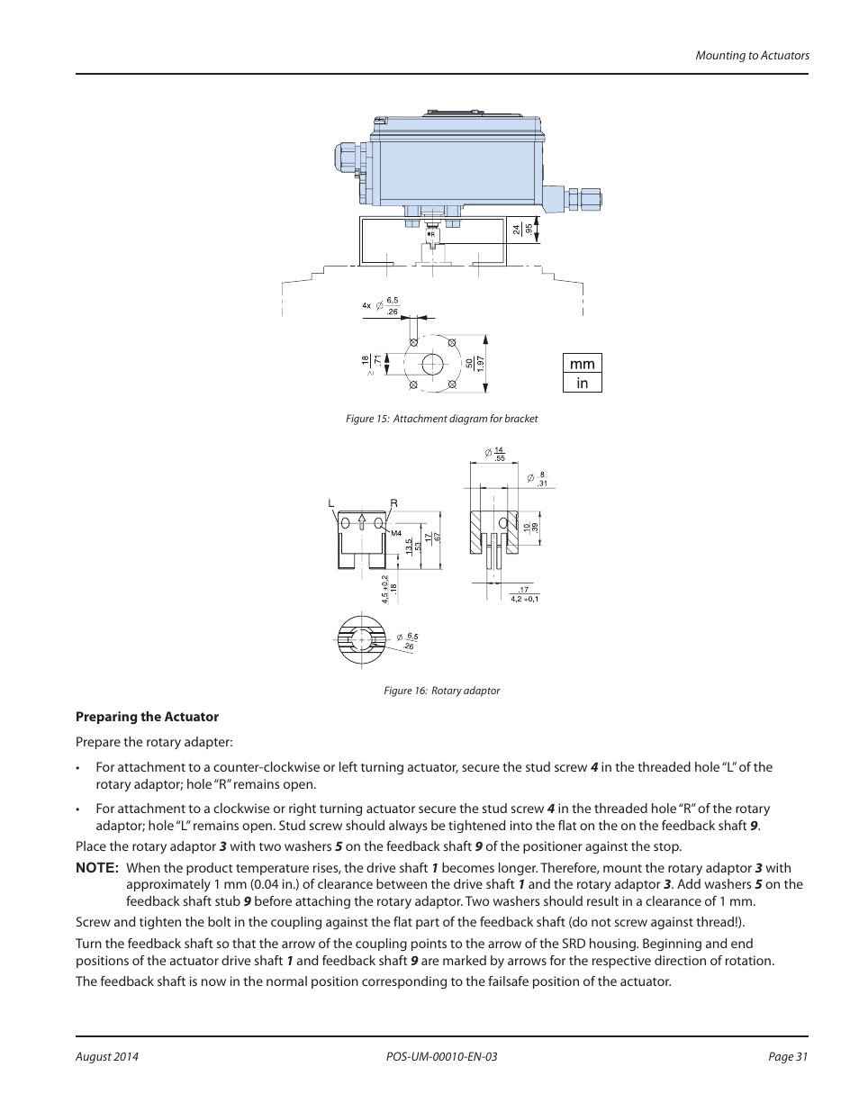 Badger Meter SRD/SRI Valve Positioners User Manual | Page 31 / 84