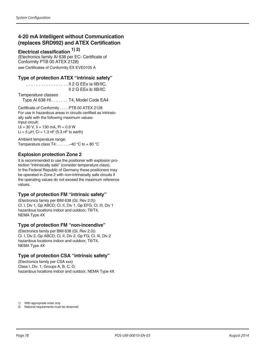 Badger Meter SRD/SRI Valve Positioners User Manual | Page 78 / 84