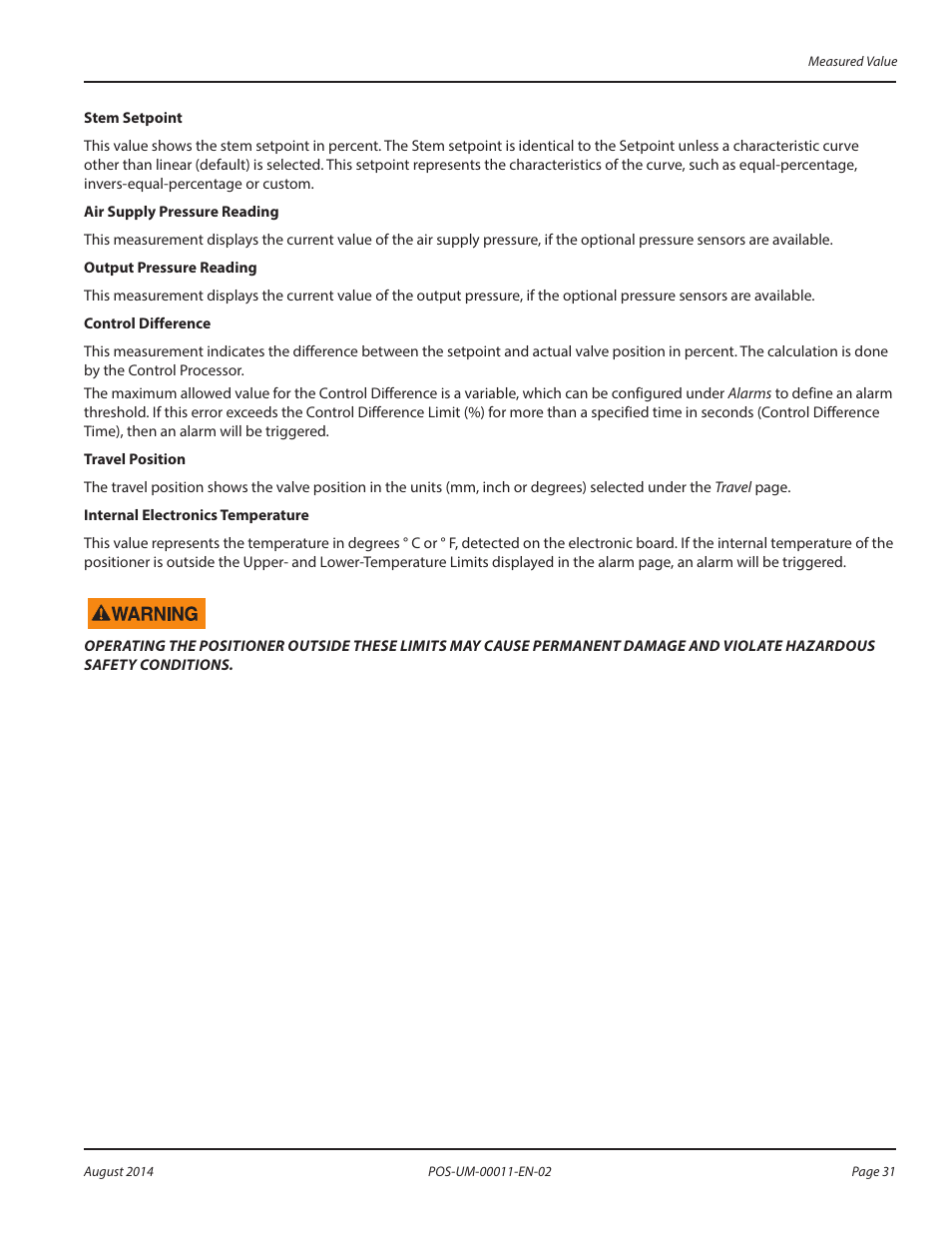 Badger Meter SRD/SRI Valve Positioners User Manual | Page 31 / 100