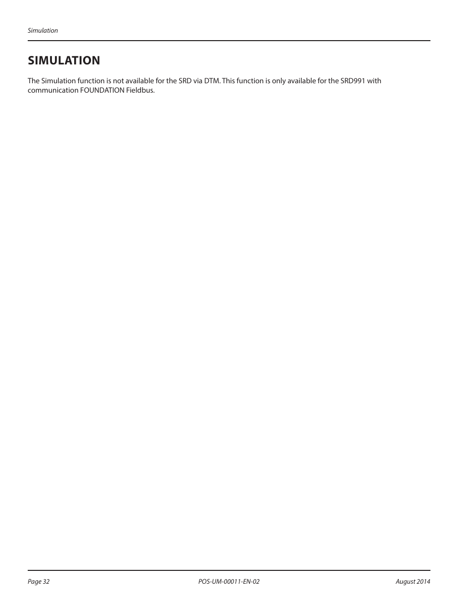 Simulation | Badger Meter SRD/SRI Valve Positioners User Manual | Page 32 / 100