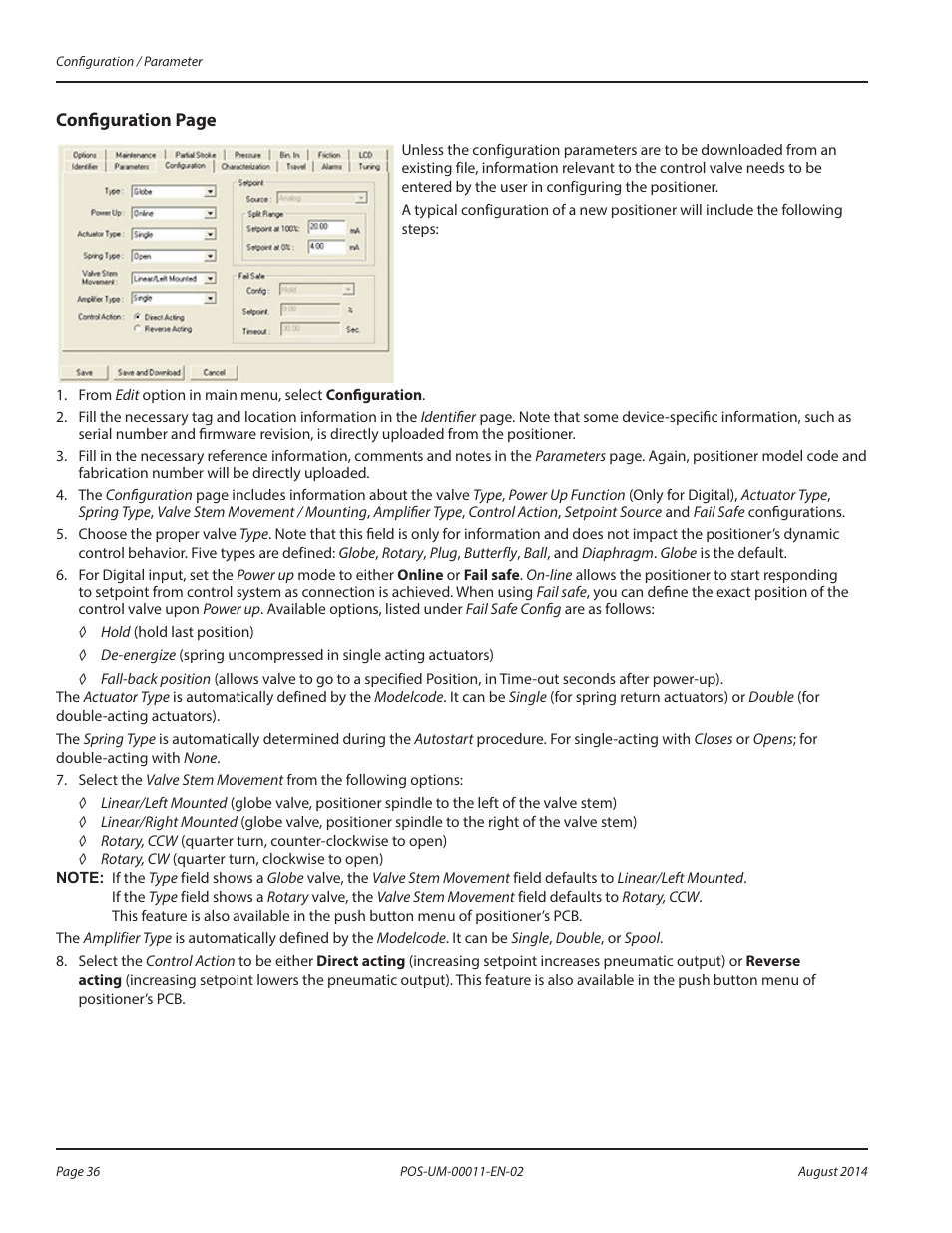 Badger Meter SRD/SRI Valve Positioners User Manual | Page 36 / 100