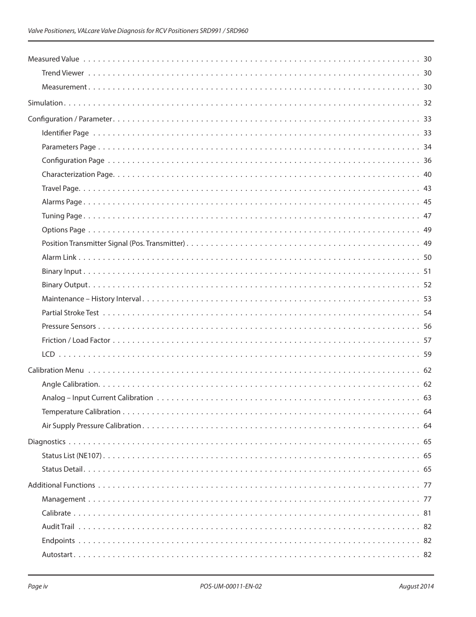 Badger Meter SRD/SRI Valve Positioners User Manual | Page 4 / 100