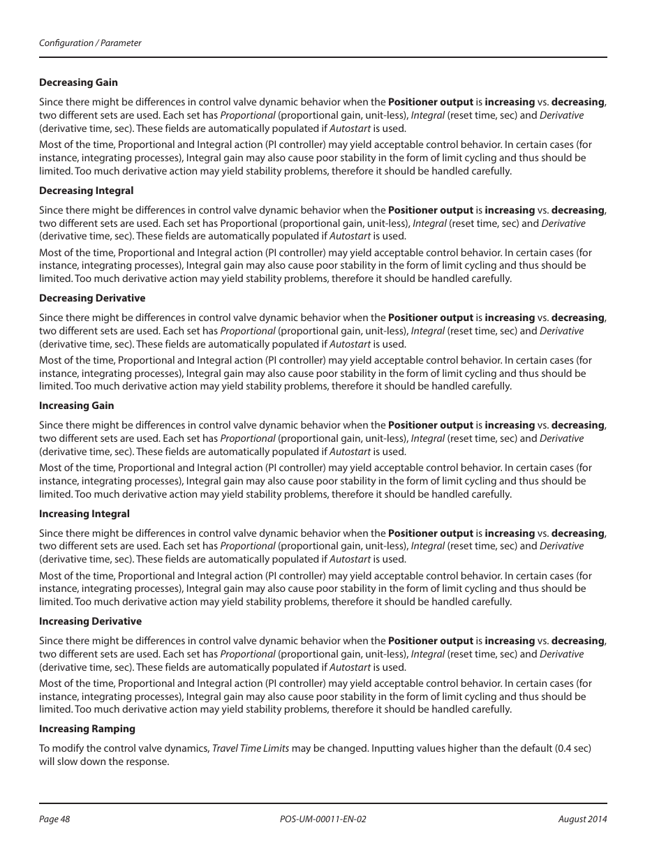 Badger Meter SRD/SRI Valve Positioners User Manual | Page 48 / 100