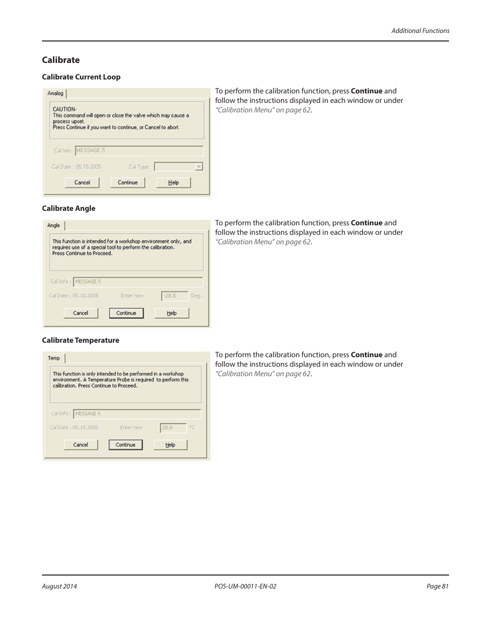 Calibrate | Badger Meter SRD/SRI Valve Positioners User Manual | Page 81 / 100