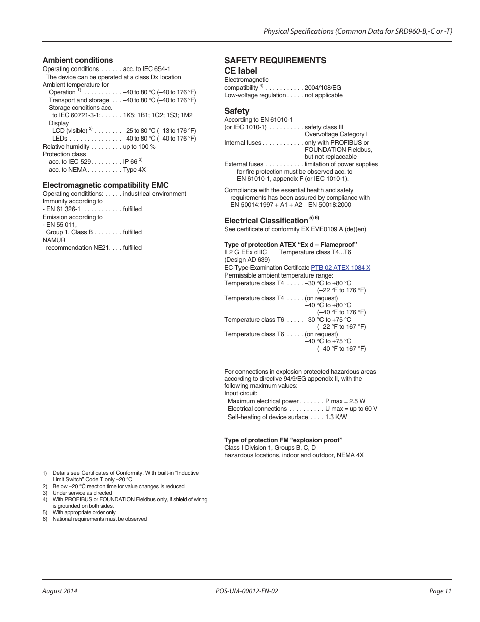 Safety requirements ce label, Safety | Badger Meter SRD/SRI Valve Positioners User Manual | Page 11 / 32