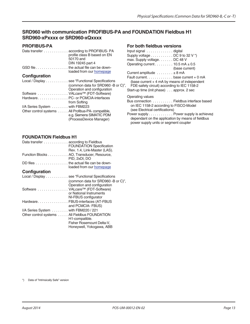 Badger Meter SRD/SRI Valve Positioners User Manual | Page 13 / 32