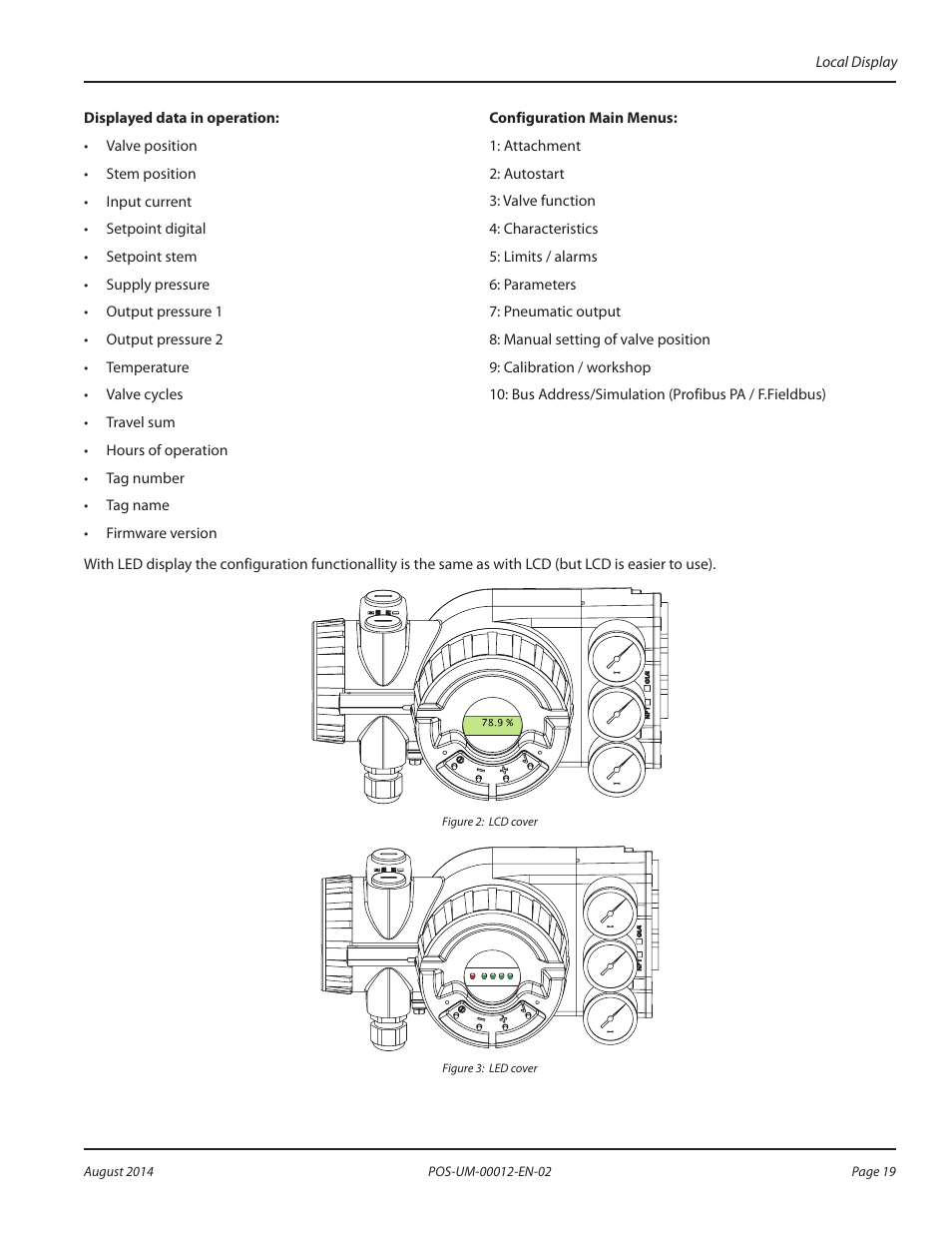 Badger Meter SRD/SRI Valve Positioners User Manual | Page 19 / 32