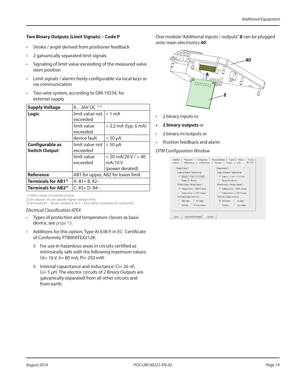 Badger Meter SRD/SRI Valve Positioners User Manual | Page 19 / 40