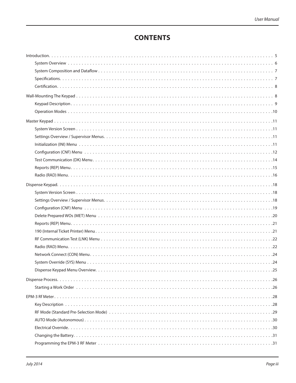 Badger Meter Fluid Management System User Manual | Page 3 / 60