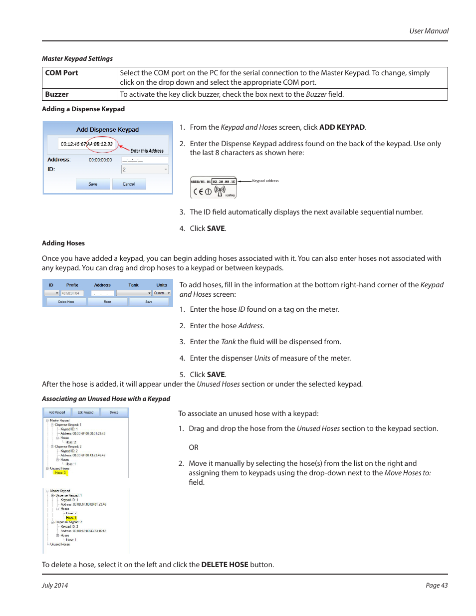 Badger Meter Fluid Management System User Manual | Page 43 / 60
