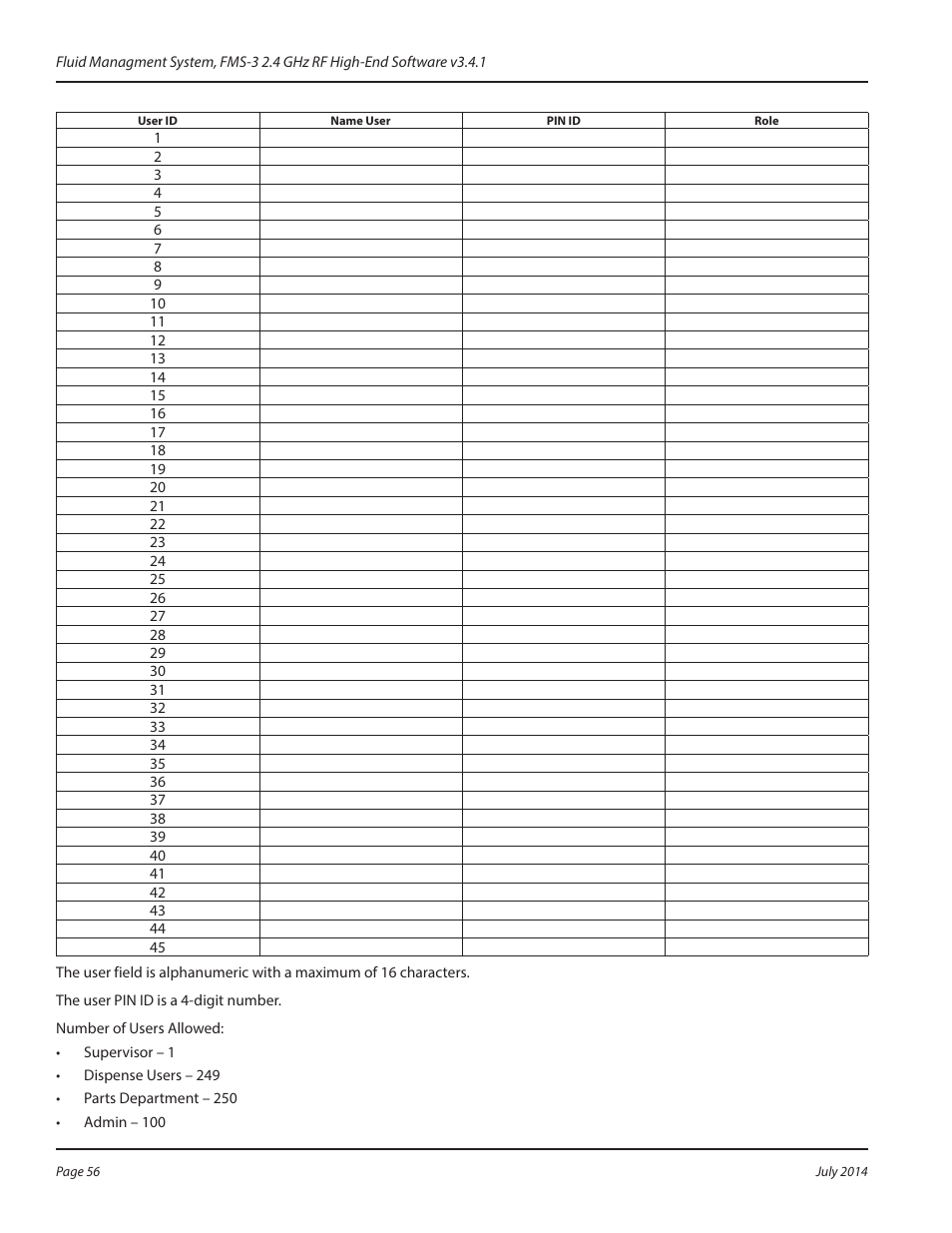 Badger Meter Fluid Management System User Manual | Page 56 / 60