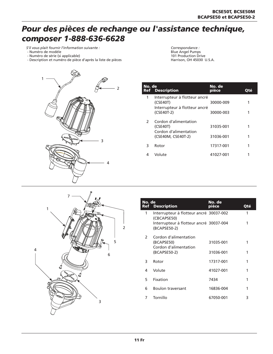 Blue Angel Pumps BCAPSE50ODS User Manual | Page 11 / 20