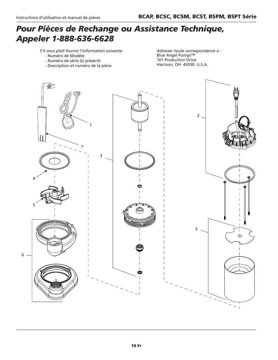 Blue Angel Pumps BCST50 User Manual | Page 10 / 20