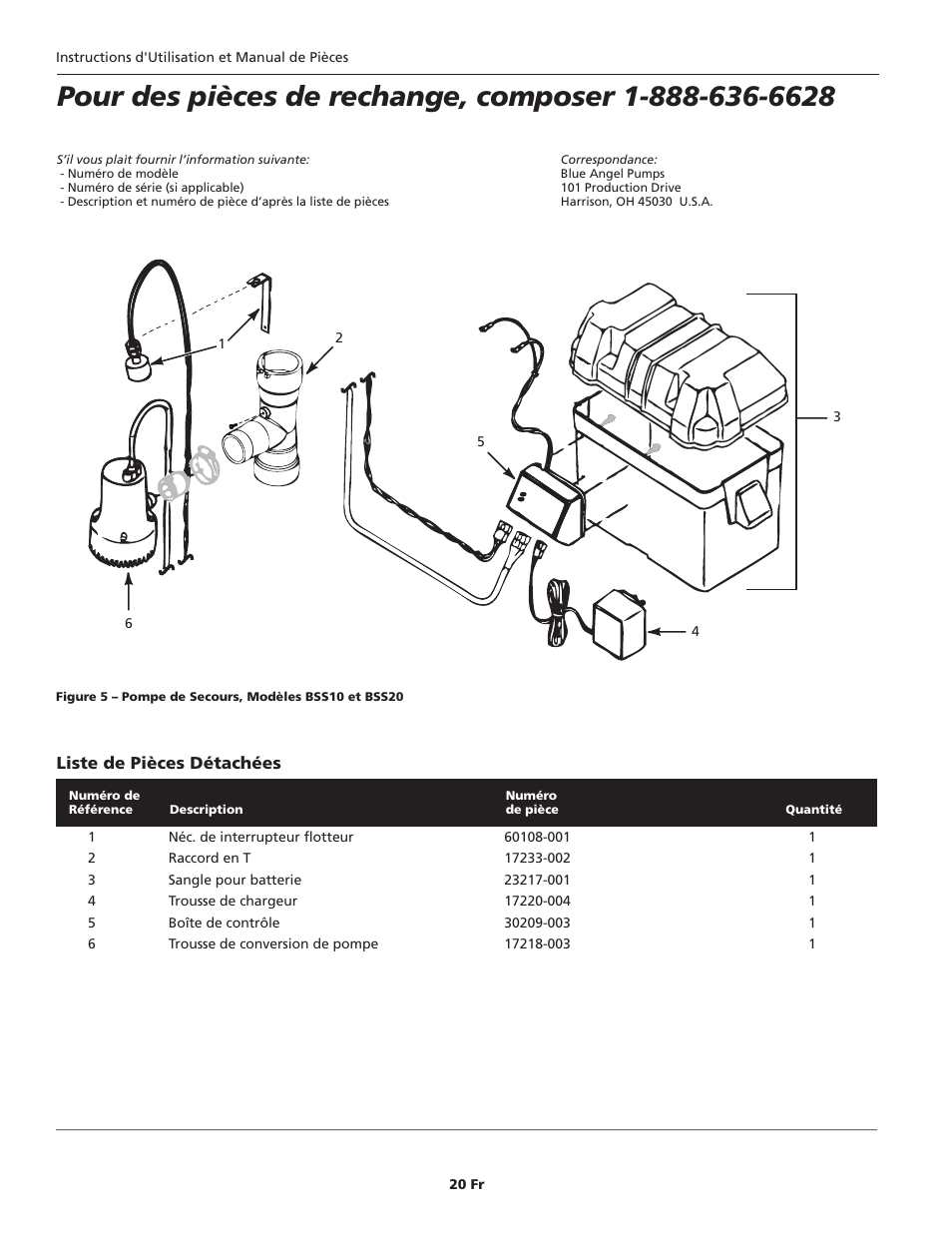 Blue Angel Pumps BSS20 User Manual | Page 20 / 36