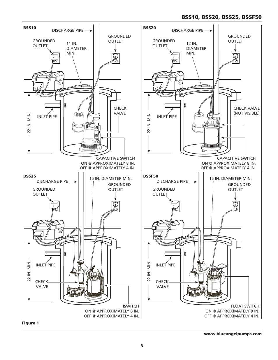 Blue Angel Pumps BSS20 User Manual | Page 3 / 36