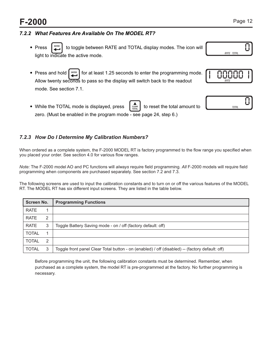 F-2000 | Blue-White F-2000 – Sensor User Manual | Page 12 / 22